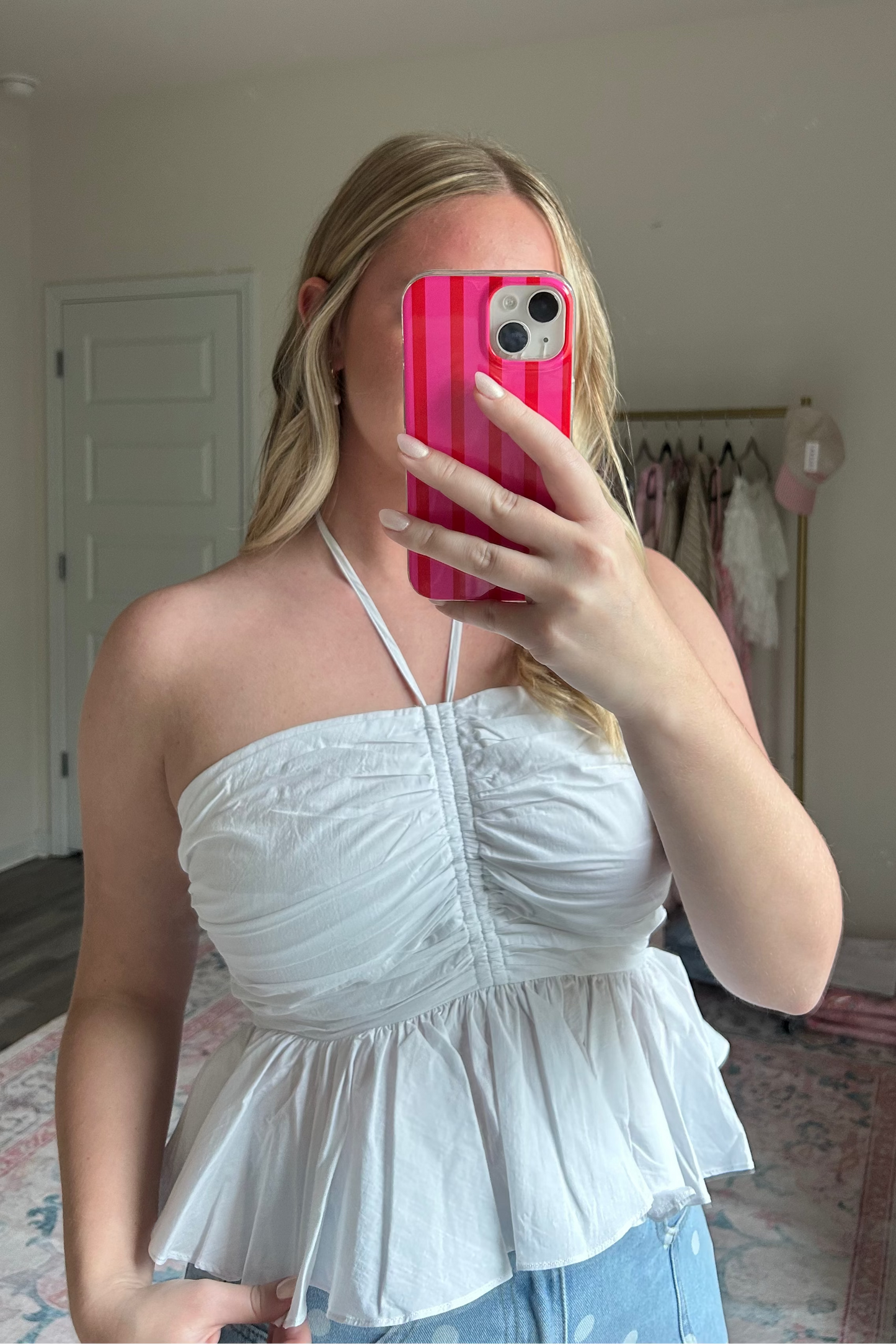 Whitecap Ruffle Halter Top